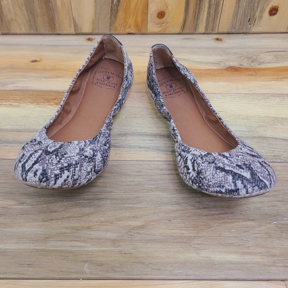 Lucky Brand Snake Print Ballet Flats - Picture 2 of 5